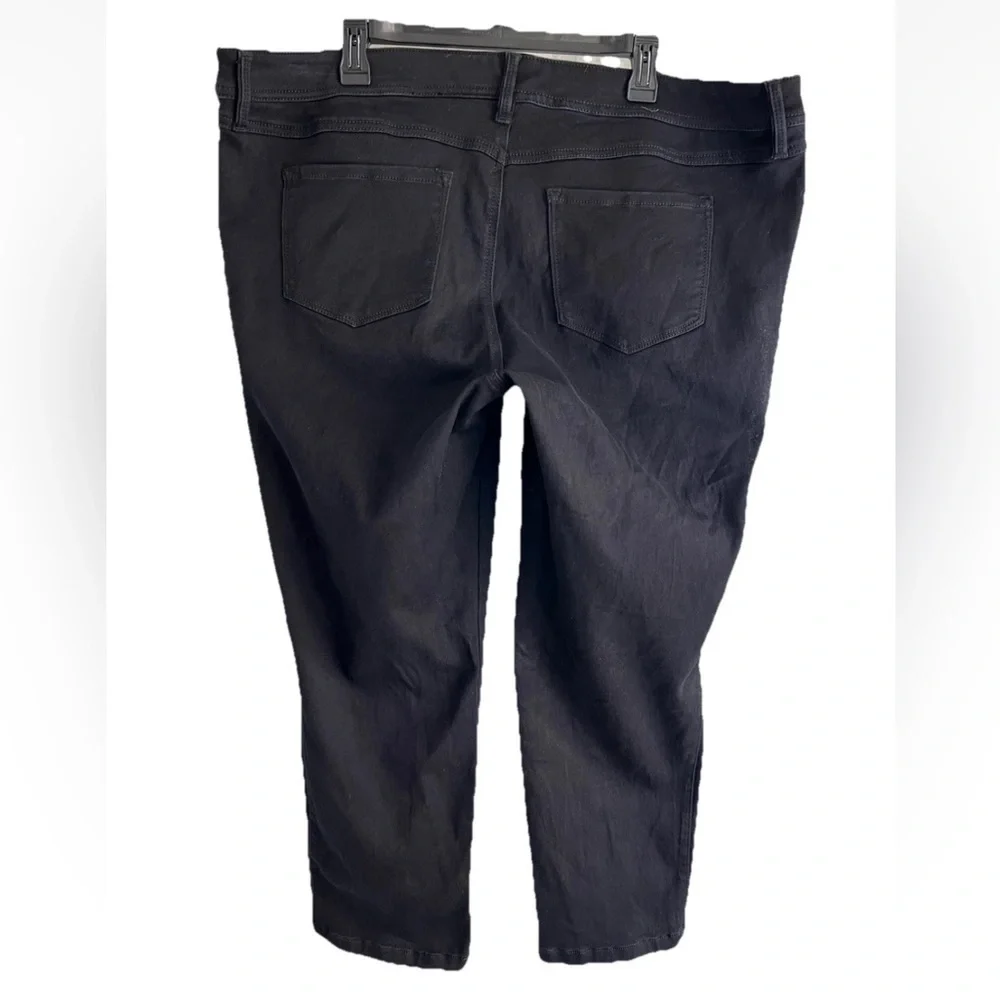 Torrid Luxe Skinny Sateen Stretch Women’s black denim jeans size 22S - Picture 2 of 12